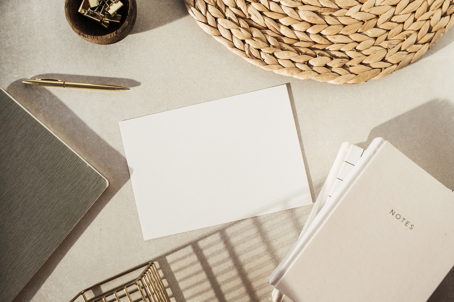 Minimalist Stationery Flatlay